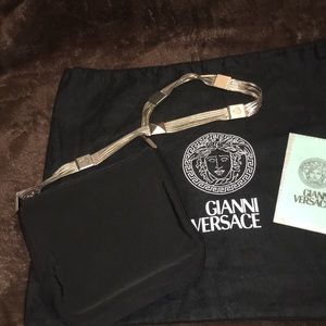 Original Gianni Versace black handbag.
